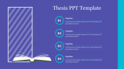 Best Creative Thesis PPT Template With Blue Theme 