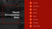 Editable Thesis Presentation Slide Template