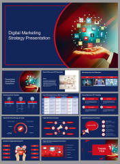 Digital Marketing Strategy PPT and Google Slides Themes