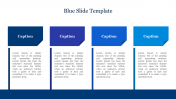 Creative Blue Slide Template For Presentation