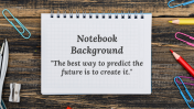 Notebook Background PowerPoint And Google Slides Themes