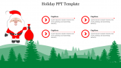 Beautiful Holiday PPT Template Presentation 4-Node