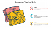 Editable Presentation Template Media Slide
