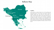 Balkans Map Template for PPT Presentation and Google Slides