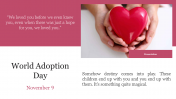 Creative World Adoption Day PowerPoint PPT Template