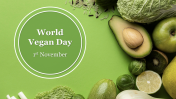 Effective World Vegan Day PPT Template Presentation