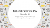 Creative National Fast Food Day PPT Presentation Slide