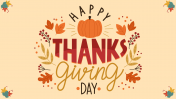 Happy Thanksgiving Day PowerPoint Slide For Presentations