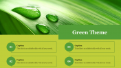 Creative Green Theme For PPT Presentation