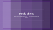 Beautiful Purple Theme PowerPoint Presentation Template