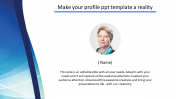 Profile PPT PowerPoint Template With Image Holder