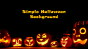 Luminous Simple Halloween Background PowerPoint Template