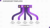 Innovative PowerPoint Templates In Purple Color Slide