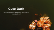 Cute Dark Backgrounds PowerPoint and Google Slides Themes