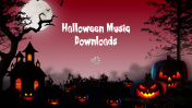 Halloween Music Downloads Template For Presentations