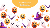 Fun Halloween Backgrounds Template  For PPT Slides