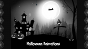 Best Halloween Animations PowerPoint template for Slide