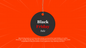 Black Friday Slide Template With Orange Background