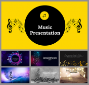 Awesome Music Background PowerPoint And Google Slides 