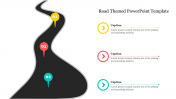 Journey Free Road Themed PowerPoint Template Presentation