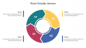4 Circular Arrows Google Slides & PPT Presentation Template