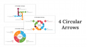 4 Circular Arrows PowerPoint And Google Slides Templates