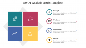 Use Attractive SWOT Analysis Matrix Template Slide Design