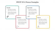 Best SWOT Of A Person Examples Template Slide Design