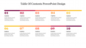 Editable Table Of Contents PowerPoint Design