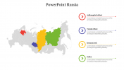 Editable PowerPoint Russia Map Slide