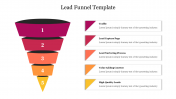 Multi-Color Lead Funnel Template PPT Presentation Slide
