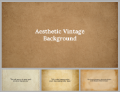 Aesthetic Vintage Background PowerPoint And Google Slides