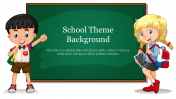 School Theme Background PowerPoint & Google Slides