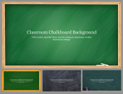 Classroom Chalkboard Background PowerPoint and Google Slides