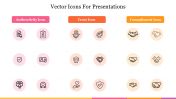 Creative Vector Icons For Presentations PPT Template
