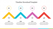 Creative Timeline Download Template PowerPoint Slide