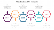 Multicolor Timeline SmartArt Template PowerPoint Slide