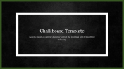 Black Colored Chalkboard PowerPoint Template & Google Slides