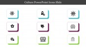 Aesthetic Culture PowerPoint Icons Slide Template Design