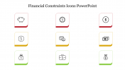 Informative Financial Constraints Icons PowerPoint Template