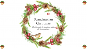 Creative Scandinavian Christmas PPT Slide Template
