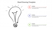 Editable Hand Drawing Template Presentation Slide PPT 