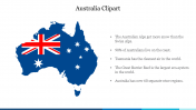 Flag with Australia Clipart PowerPoint Presentation