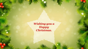 Christmas Star Background Google Slides and PPT Template