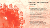 Attractive Omicron Virus PowerPoint Template Slide