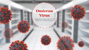 Omicron Virus Presentation Slide PowerPoint Template