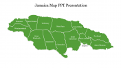 Nature Jamaica Map PPT Presentation Template Designs