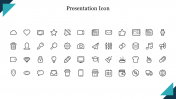 Best Presentation Icon PowerPoint Template For Slides
