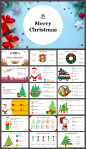 Editable Merry Christmas PPT Presentations Template