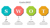 Creative SWOT PowerPoint Presentation Template Slide